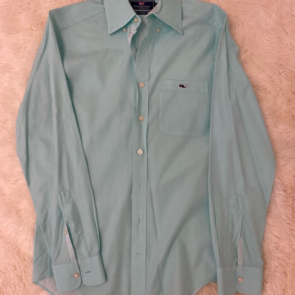 Vineyard Vines Blue Casual Button Down Shirt